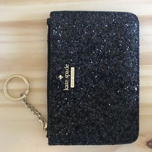 COPY - Kate Spade Black Glitter Card Holder